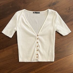 Zara ribbed top